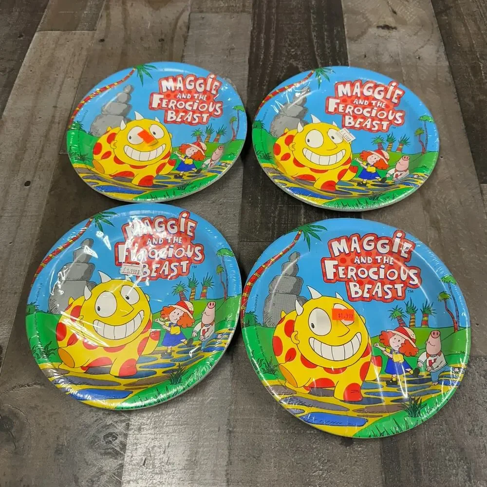 Maggie‎ And The Ferocious Beast Hamilton Party Plates Dinner Lunch Plate 4 Packs